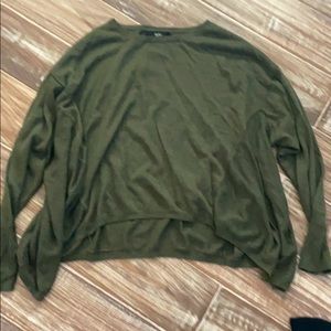 Army green sweater
